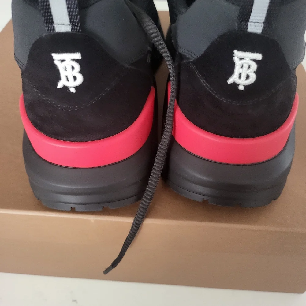 Burberry Black Sean Sneakers size 13 (Euro 46) New - Picture 3 of 16